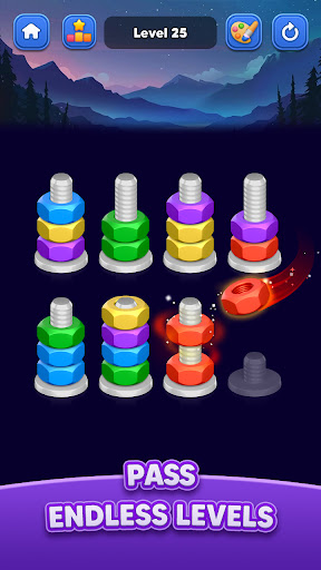 Nut Sort: Color Match Game screenshot