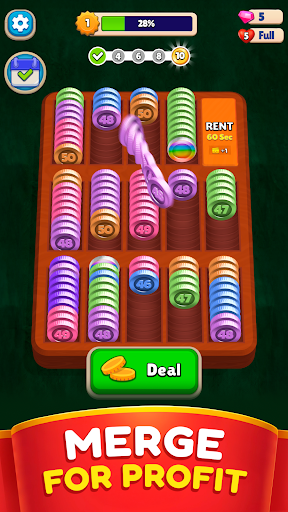 Pocket Sort: Coin Merge Puzzle screenshot